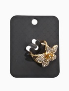 Кольцо для платка «Цветок Лилии», белое в золоте - фото 68178876