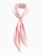 Кольцо для платка «Цветок Лилии», белое в золоте - Фото 3