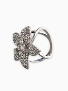 Кольцо для платка «Цветок Лилии», белое в серебре - фото 68178878