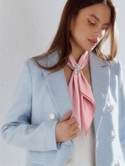 Кольцо для платка «Цветок Лилии», белое в серебре - Фото 2