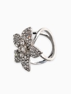 Кольцо для платка «Цветок Лилии», белое в серебре - Фото 5