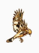 Брошь «Экзотическая птичка», зелёно-голубая в золоте - Фото 2