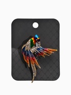 Брошь «Птица попугай», цветная в золоте - Фото 4