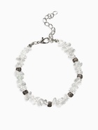 Браслет из бусин «Стиляшка», белый в серебре - фото 68178937