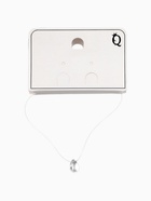 Кулон на леске «Капля росы», белый в серебре - фото 809456646