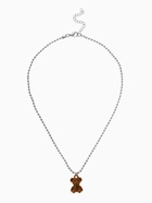 Кулон детский «Выбражулька. Мишка», 40 см, коричневый в серебре (комплект 2 шт) - фото 68179012