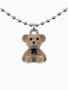 Кулон детский «Выбражулька. Мишка», 40 см, бежевый в серебре (комплект 2 шт) - фото 68179016