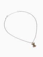 Кулон детский «Выбражулька. Мишка», 40 см, бежевый в серебре (комплект 2 шт) - фото 68179018