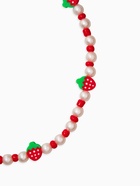 Бусы детские «Выбражулька. Клубники», жемчуг, 34.5 см, красно-белый - Фото 2