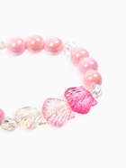 Набор детских украшений «Выбражулька. Ракушка», 2 предмета: кольцо безразмерное, браслет 6 см, розовый (комплект 2 шт) - фото 68179030