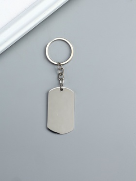 Брелок для ключей на кольце «Жетон», под нанесение, металл, 3×5 см  (артикул 10931108)  большой выбор товаров оптом и в розницу по низким ценам с доставкой