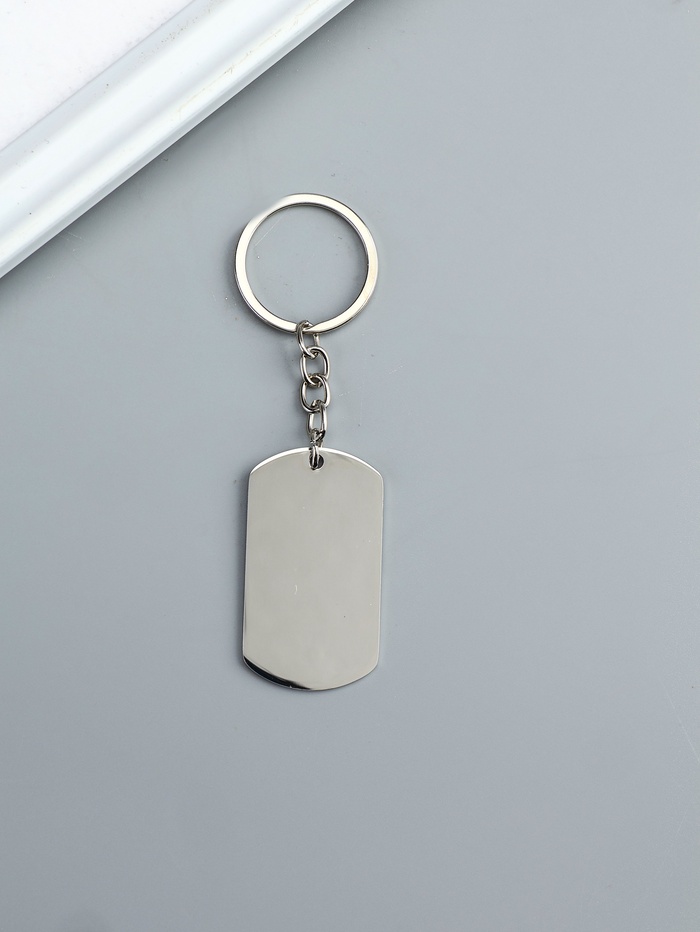 Брелок для ключей на кольце «Жетон», под нанесение, металл, 3×5 см - Фото 1