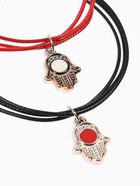 Браслеты парные «Неразлучники» «Рука Хамса», 2 шт. чёрный, красный - Фото 2