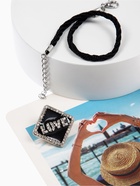 Браслет на шнурке Love, стразы, цвет чёрный (комплект 2 шт) - фото 68179051