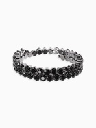 Браслет-пружинка со стразами, чёрный - фото 68179053