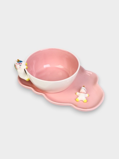 УЦЕНКА Набор детской посуды «Радужный единорог»