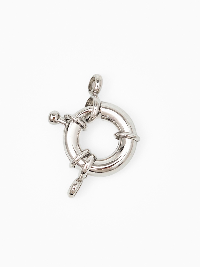 Застежка карабин «Штурвал», 13 мм, цвет серебро - Фото 1