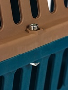 Переноска для животных, 49×31×31 см, с металлической дверью, пластик, коричневая, синяя - Фото 12