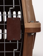 Переноска для животных, 49×31×31 см, с металлической дверью, пластик, коричневая - Фото 11