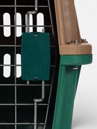 Переноска для животных, 49×31×31 см, с металлической дверью, коричневая, зелёная - Фото 10