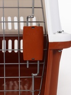 Переноска для животных, 49×31×31 см, с металлической дверью, пластик, белая, коричневая - Фото 11