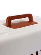 Переноска для животных, 49×31×31 см, с металлической дверью, пластик, белая, коричневая - Фото 10