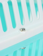 Переноска для животных, 49×31×31 см, с металлической дверью, пластик, белая, бирюзовая - Фото 12