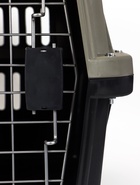 Переноска для животных, 64×45×45 см, с металлической дверью, пластик, серая, чёрная 10807907