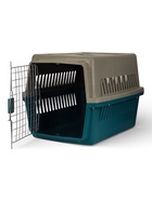 Переноска для животных, 64×45×45 с, с металлической дверью, синяя, серая 10807908