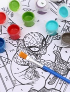 Картина по номерам для детей «Человек-паук: Битва злодеев» 15×21 см - Фото 5