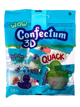 Мармелад Confectum funny «Утята», со вкусом черники, яблока, клубники, ананаса и ванили, 50 г