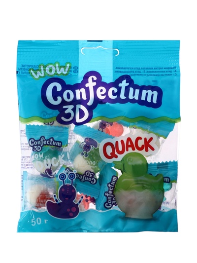 Мармелад Confectum funny «Утята», со вкусом черники, яблока, клубники, ананаса и ванили, 50 г