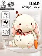 Воздушный шар фольгированный 35" «Кролик», матовый 10925462