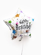 Воздушные шары фольгированные 18" «С днём рождения. Звезда», набор 5 шт. 10925463