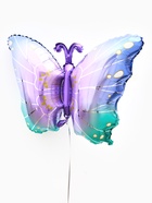 Воздушный шар фольгированный 32" «Бабочка», фиолетовый металлик - Фото 3