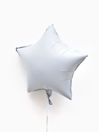 Воздушные шары фольгированные 18" «Звезда», набор 5 шт., белый  (артикул 10925473)  большой выбор товаров оптом и в розницу по низким ценам с доставкой
