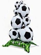 Воздушный шар фольгированный 60" «Футбол», под воздух - фото 809457074