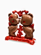 Воздушный шар фольгированный 50" «Влюбленные мишки», под воздух - фото 68179241