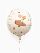 Воздушный шар фольгированный 25" «Милые капибары. Сфера» - фото 120955940