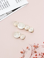 Зажимы для волос QF «Адель», набор 2 шт., 6.5 и 4 см, белые  (артикул 10932829)  большой выбор товаров оптом и в розницу по низким ценам с доставкой