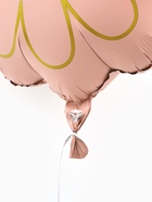 Воздушный шар фольгированный 21" «Ромашка. Золотые лепестки», набор 5 шт., розовый сатин - Фото 4