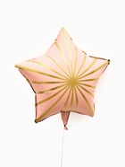 Воздушный шар фольгированный 18" «Грани. Звезда», набор 5 шт., розовый сатин 10936999