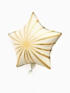Воздушный шар фольгированный 18" «Грани. Звезда», набор 5 шт., белый сатин - фото 120955992