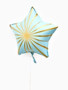 Воздушный шар фольгированный 18" «Грани. Звезда», набор 5 шт., голубой сатин 10937002