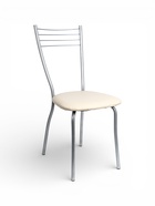 УЦЕНКА Стул «Сильвия», Серебристый металлик/Молочный - Фото 3