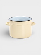 УЦЕНКА Кастрюля эмалированная, 6 л, без декора, без крышки, слоновая - Фото 2