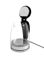 Чайник электрический Luazon LSK-1802, стекло, 1.8 л, 1500 Вт, подсветка, чёрно-стальной - Фото 6