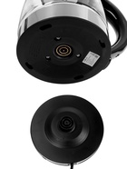 Чайник электрический Luazon LSK-1802, стекло, 1.8 л, 1500 Вт, подсветка, чёрно-стальной - фото 68179401