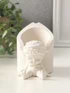 Карандашница сувенирная «Ангел» ,12×10 см, гипс - фото 809457328