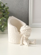 Карандашница сувенирная «Ангел» ,12×10 см, гипс - фото 809457329